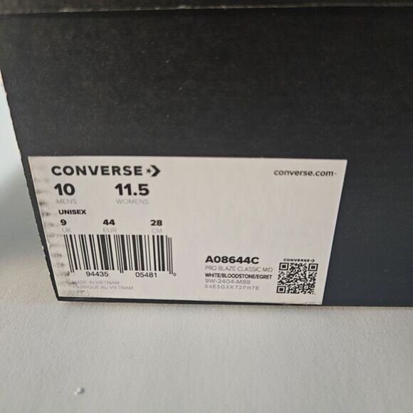 Size 10 Mens - Converse A08644C Pro Blaze Classic Mid White /New / Imperfect Box - Picture 13 of 13